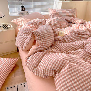 100% Cotton Fabric 【Simple and Elegant - Jade Grid】