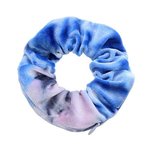 tie-dyed royal blue