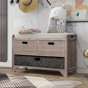 White Washed + Solid Wood