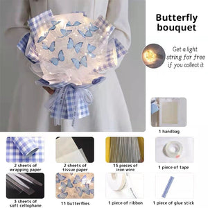 11 butterflies - Blue