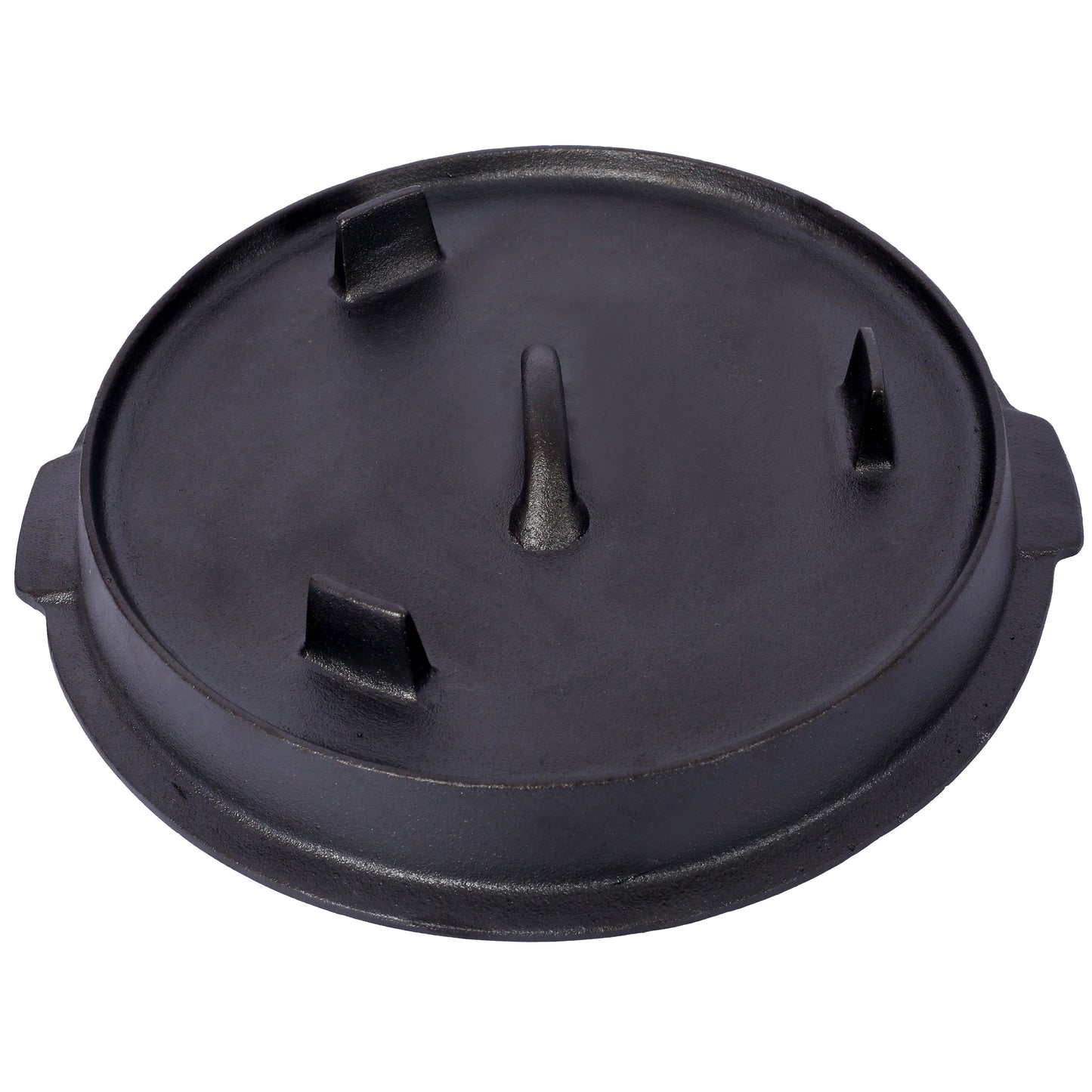 ast iron Dutch oven with lid, outdoor camping deep pot, used for camping, cooking, barbecue and leg rest, 8 Quart