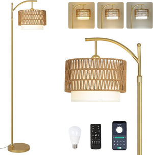Brown+Gold+Rattan+Metal