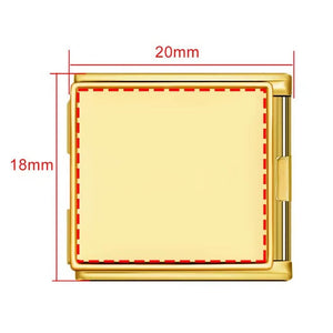 Gold Base Square 20*18mm - J1797-2