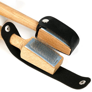 Professional dance shoe steel wire brush [leather buckle head]