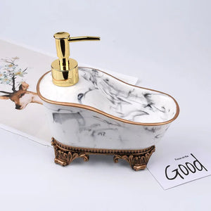 Ink white bathtub bottle
