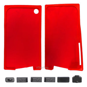 Red silicone cover+dust plug included