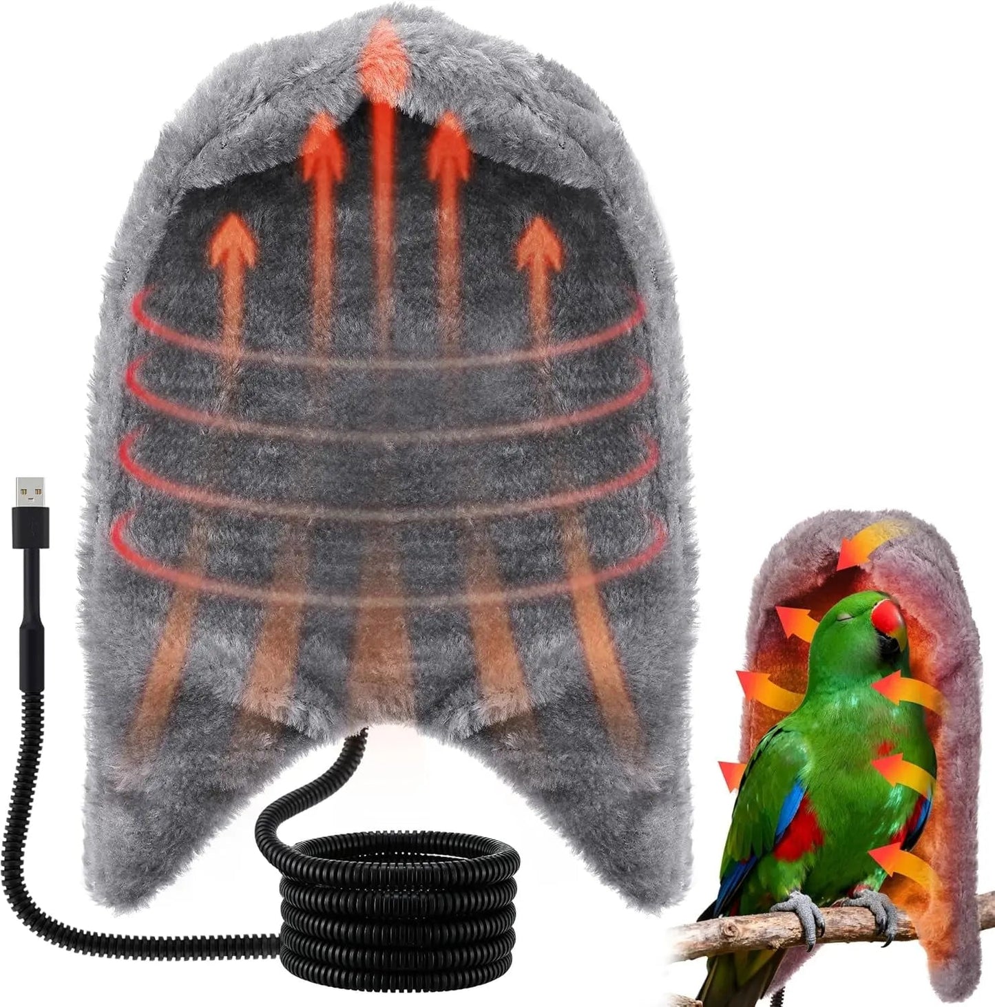 Bird Cage Heater 5V Low Voltage Corner Warmer Constant Temp Parrot Perch