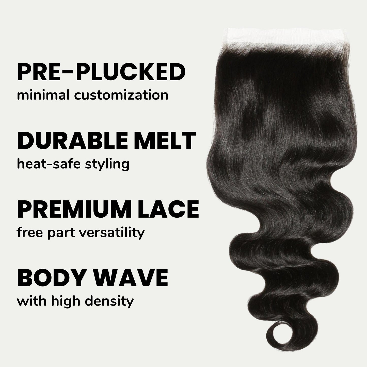 Body Wave 6x6 HD Lace Human Hair Closure