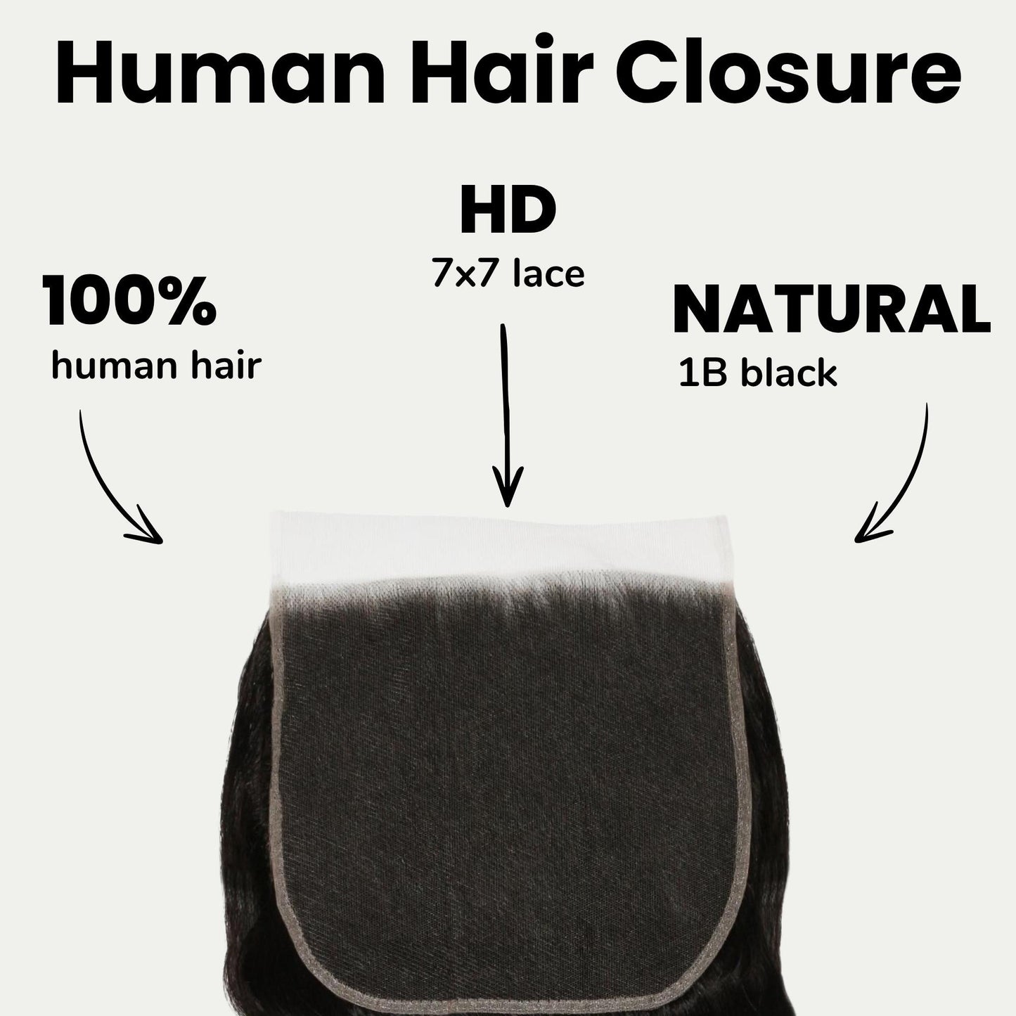 Body Wave 7x7 HD Lace Human Hair Closure
