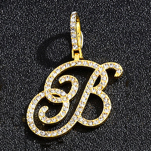 Gold single letter B