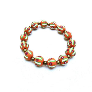 Orange and White