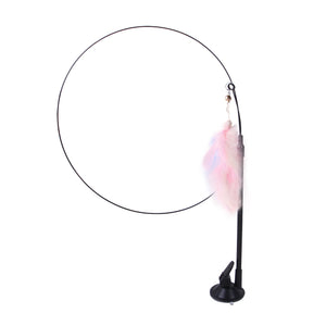 B18407 single pole pink feather