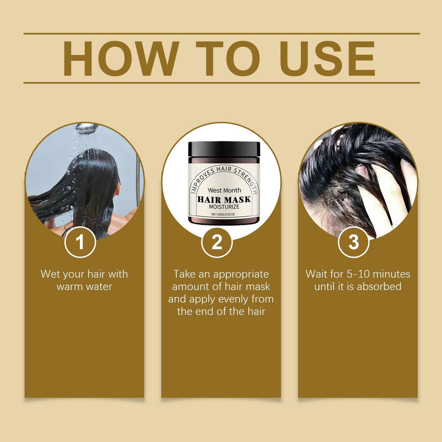 Repair Moisturizing Hair Mask, Moisturizing, Nourishing And Repairing Dry Hair, Smooth, Soft And Glossy Hair Mask