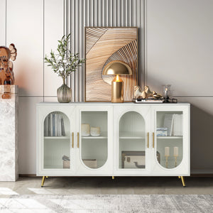 Antique White +MDF+glass