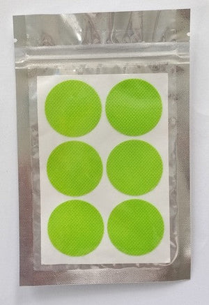 3.6cm green aluminum plated zipper bag