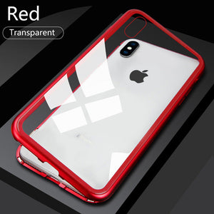 Clear with Red