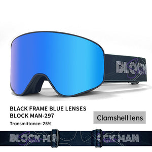 Black Frame Blue Lens