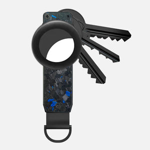Carbon Fiber - Blue AirTag