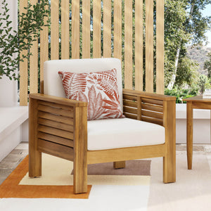 Brown + Beige Acacia Wood+ Foam