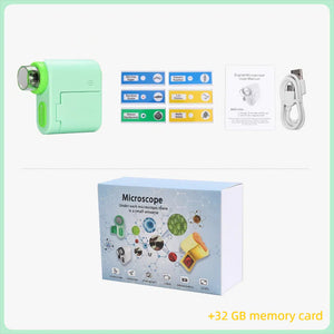 DV microscope green+32GB memory card