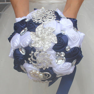 18cm navy blue white