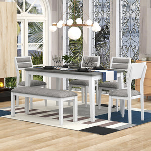 White+gray + Solid Wood