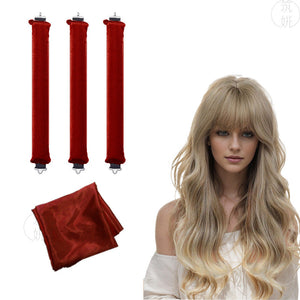 70cm scarf + 3 pieces set - red