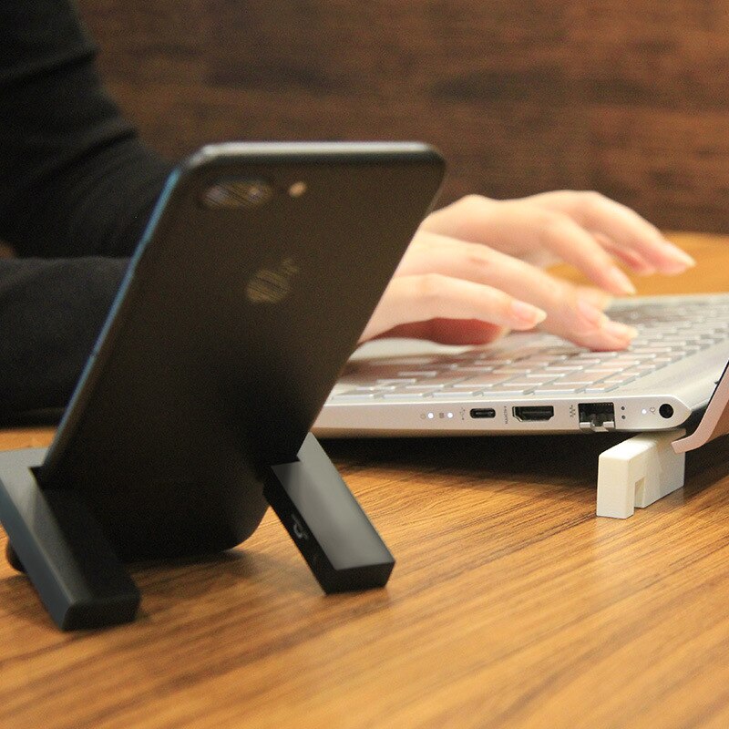 HST-Loop Magnetic Click Desk Mobile Phone Support Magnetic Portable Carry-on Mobile Phone Holder Fashion Minimalist Design