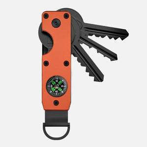 Orange + with compass
