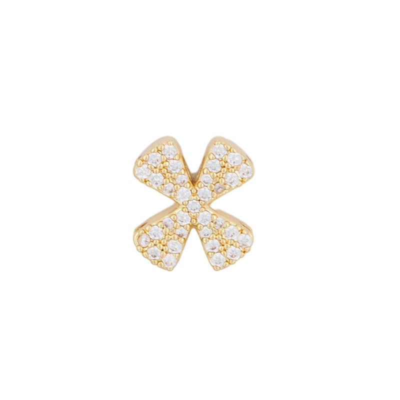 Fashion English 26 letter single pendant gold DIY bracelet necklace accessories