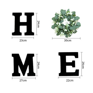 Home Letter Wreath Set