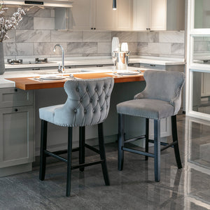 Gray + Velvet + Foam