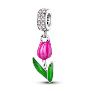 Pink Tulip Pendant