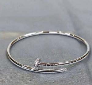 Slim Version [Head and Tail Diamond] White Gold