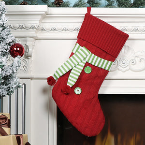 Scarf Christmas Socks (Red)