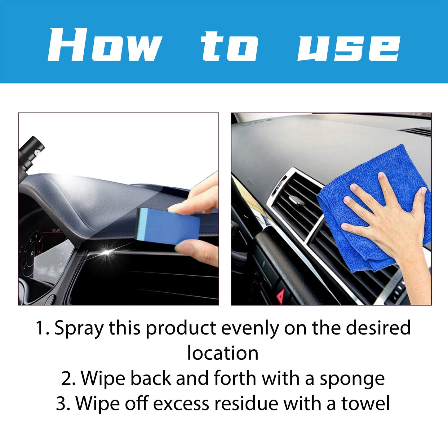 Plastic Refurbishment Agent, Automotive Instrument Panel Cleaning And Refurbishing Upholstery Maintenance Agent