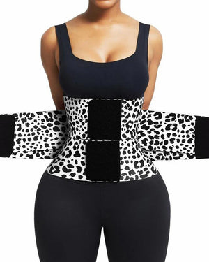 Black and white leopard print