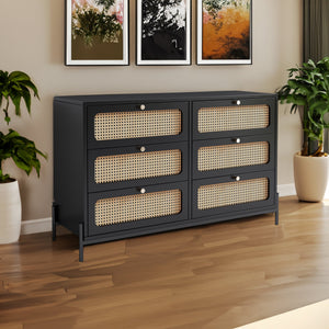 Black + Rattan
