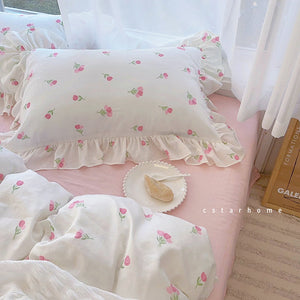 Tulip Pink [Lotus Leaf Edge Style] Single