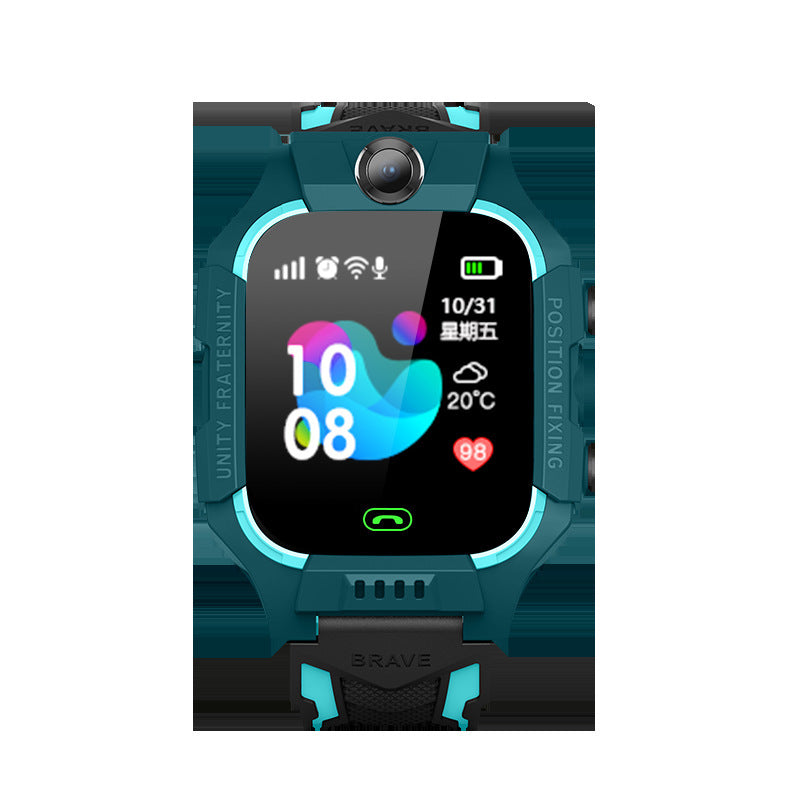 Children's Smart Phone Watch Waterproof Q12 English Multi Language GPS Positioning