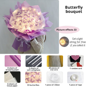 33 butterflies -Purple
