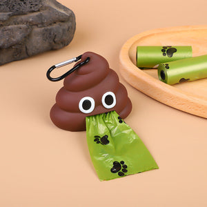Brown case with one roll of trash bags
