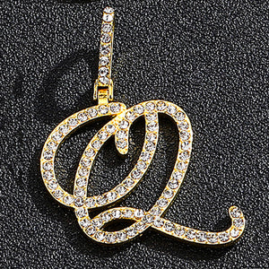 Gold single letter Q