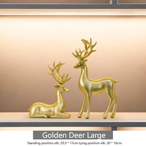 Golden Deer Ornament - Large