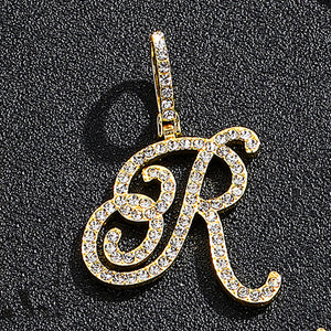 Gold single letter R