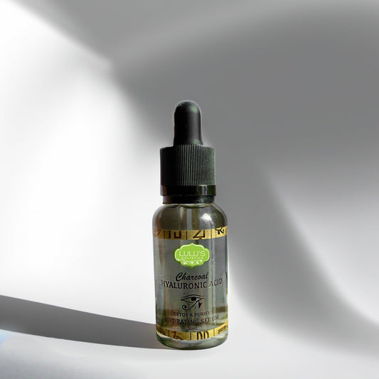 Charcoal Hyaluronic Acid Serum – Detoxifying & Pore-Refining Hydration