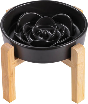 Upgraded Black Slow Feeder Elevated