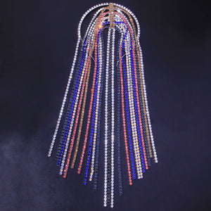 Colored large diamond silver