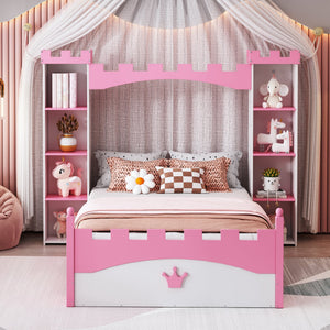 White+Pink + Wood + Twin