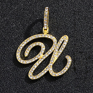 Gold single letter U